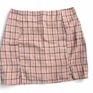 Vintage Y2K Pink Clueless Plaid Mini Skirt